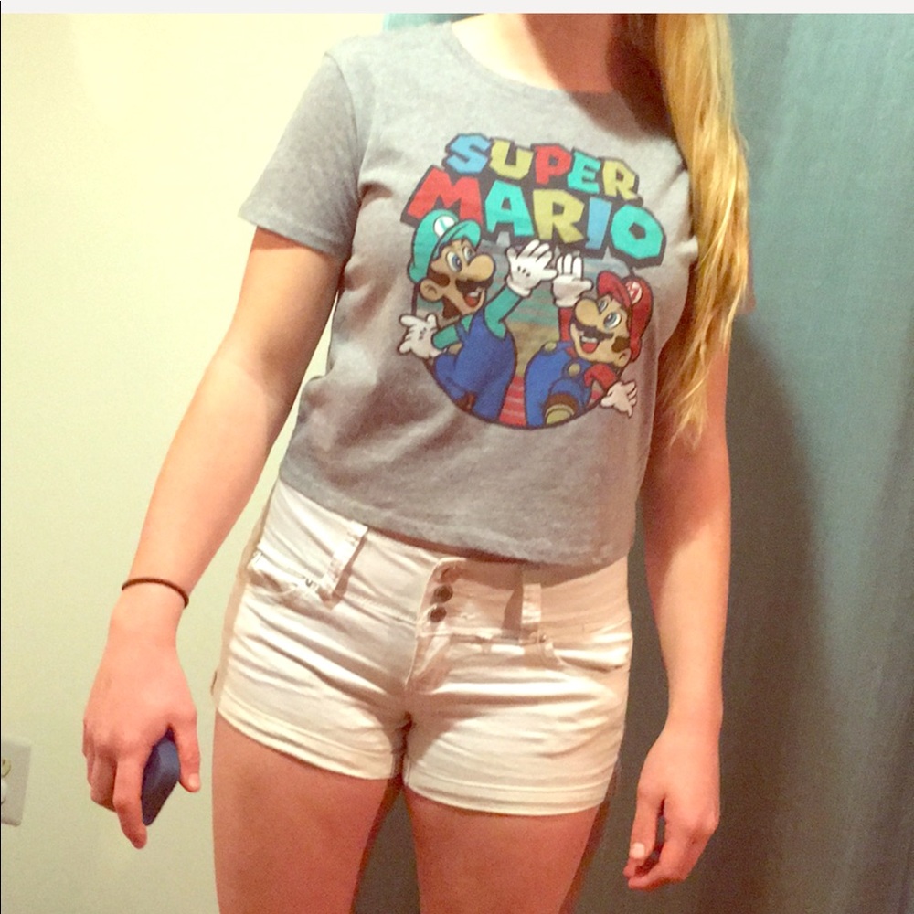 Authentic New With Tags Super Mario Crop Top